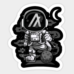 Astronaut Algorand ALGO Coin To The Moon Crypto Token Cryptocurrency Wallet Birthday Gift For Men Women Kids Sticker